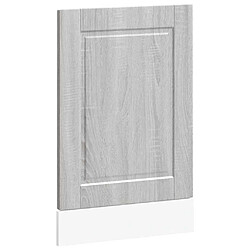 vidaXL Panneau de lave-vaisselle Porto sonoma gris 45x1,5x67 cm