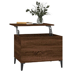 Maison Chic Tabls basse,Table Console pour salon Chêne marron 60x44,5x45 cm Bois d'ingénierie -MN11178 pas cher