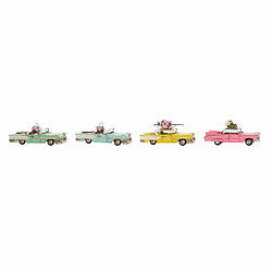 Figurine Décorative DKD Home Decor Voiture Vintage (4 pcs) (25.8 x 10.5 x 9.5 cm)