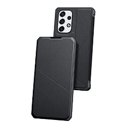 Etui en PU DUX DUCIS fermeture automatique magnétique, anti-rayures avec support et porte-carte noir pour votre Samsung Galaxy A53 5G