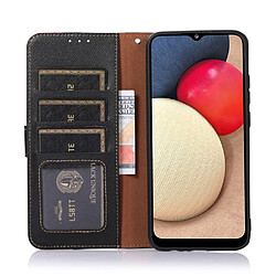 Etui en PU Fonction de blocage RFID, texture litchi avec support pour votre Xiaomi 12T 5G/12T Pro 5G/Redmi K50 Ultra 5G - noir