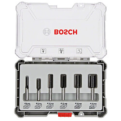 Avis Bosch Set de fraises droites 6/8/10/12/16/20 mm, Queue de 6 mm, 6 pcs. ( 2607017465 )