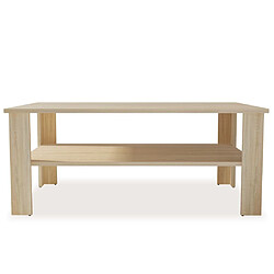 Avis Maison Chic Tabls basse,Table Console pour salon en aggloméré 100 x 59 x 42 cm Chêne -MN76148