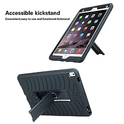 Coque en TPU + silicone antichute, hybride avec béquille noir noir pour votre Apple iPad Pro 10.5 pouces (2017)/Air 10.5 pouces (2019)