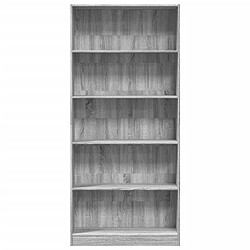 Avis vidaXL Bibliothèque sonoma gris 80x24x176 cm bois d'ingénierie