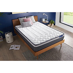 ACTISOM Matelas 80x200 Ressorts ensachés+Mémoire de forme Maxi épaisseur 7zones de confort pas cher