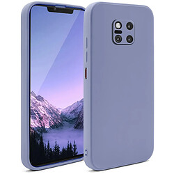 Moozy Minimalist Series Coque en Silicone pour Huawei Mate 20 Pro, Bleu Gris - Finition Mate, Housse de Protection légère en TPU Souple et Mince avec Surface mate