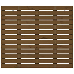 Avis vidaXL Tête de lit murale Marron miel 141x3x91,5 cm Bois massif de pin