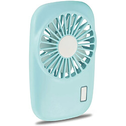 (Bleu) Ventilateur de poche Aluan mini ventilateur puissant petit ventilateur portable personnel ventilateur de cils rechargeable USB réglable en vitesse