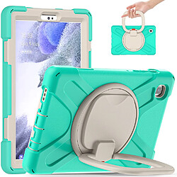 Coque en TPU + Silicone hybride avec béquille rotative à 360° Menthe verte pour votre Samsung Galaxy Tab A7 Lite 8.7 pouces