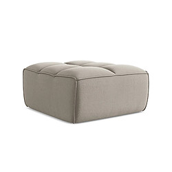 Pouf Makamii KALAI velours - taupe