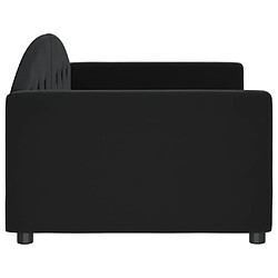 Acheter Maison Chic Lit de jour, Lit de repos pour Salon Chambre,Canapé-lit,Lit d'invité noir 90x200 cm velours -MN41240