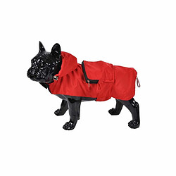 Paris Prix Imperméable pour Chien Capuche & Poche 30cm Rouge