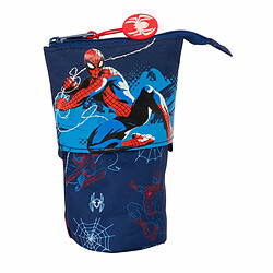 Spiderman Trousse Gobelet Spider-Man Neon Blue marine 8 x 19 x 6 cm