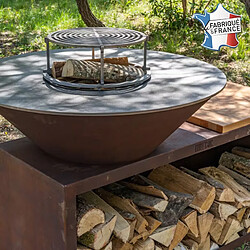 GRILL CHIC PACK PRINTEMPS Braséro barbecue Le Traditionnel Ø 103 cm en acier corten