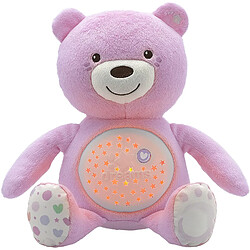 Chicco peluche musical avec 3 effets lumineux Ourson rose