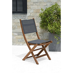 Chaise de Jardin Chillvert Pliante Bois 50,65x49,60x93,20 cm