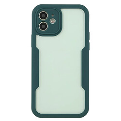 Coque en TPU + acrylique vert nuit pour votre iPhone 12 6.1 pouces