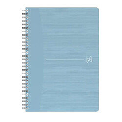 Cahier spirale Oxford My Rec'up recyclé A5 14,8 x 21 cm - 5 x 5 - 180 pages - Lot de 5