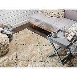 Avis Beliani Tapis épais beige et noir 140 x 200 cm MUTKI