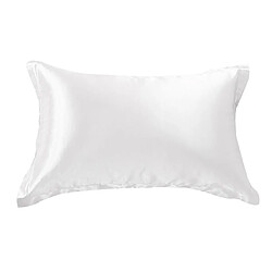 Taie D'oreiller En Soie Mulberrry 2pc King - Taille 19x29inch - Taie D'oreiller Blanc pas cher