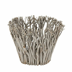 Paris Prix Bougeoir Design en Bois Branches 38cm Gris