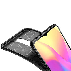 Acheter Wewoo Coque Souple Pour Xiaomi Redmi 8 Beetle Series Housse TPU antichoc Texture en fibre de carbone Noir