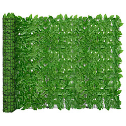 vidaXL Écran de balcon avec feuilles vert 500x150 cm