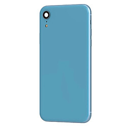 Avis Avizar Clappio Châssis Complet pour iPhone XR Cadre central et Vitre arrière Bleu Clair