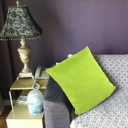 Avis Superbe Housse De Coussin En Daim Souple Jeté Taie Slip Sofa Décor De Lit Vert