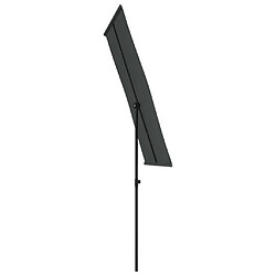 Maison Chic Parasol Jardin | Parasol d'extérieur avec mat en aluminium 180x110 cm Anthracite - GKD11037 pas cher