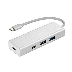 HAMA Hub Type-C USB 3.1 1:4 "Aluminium", 2 USB-A, 2 USB-C