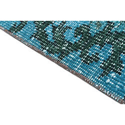 Avis Vidal Tapis de laine 287x175 turquoise Ultra Vintage