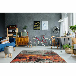 Paris Prix Tapis Vintage à Poils Courts Blaze Multicolore 115 x 170 cm