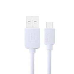 Wewoo Câble blanc pour Samsung Galaxy, Huawei, Xiaomi, LG, HTC et autres Smartphones Android 2 m Haute Vitesse Micro USB vers USB de Recharge de Données,