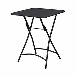 Mes Table de jardin pliable en métal gris - BACA