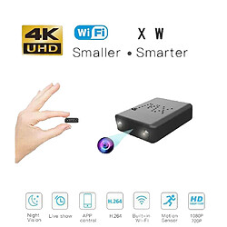 Wifi IP Mini caméra Full HD 4K caméra de vision nocturne Micro caméra de détection de mouvement Noir