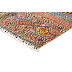 Vidal Tapis de laine 202x153 brun Torkman pas cher