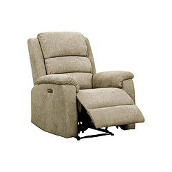 Acheter Vente-Unique Fauteuil relax électrique en tissu taupe NEVERS