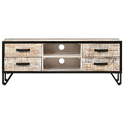 Maison Chic Meuble TV scandinave - Banc TV pour salon 110x30x41 cm Bois d'acacia massif -MN49003