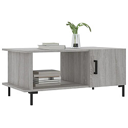 Avis Maison Chic Table basse,Table Console Table d'appoint, Table pour salon sonoma gris 90x50x40 cm bois d'ingénierie -MN76953