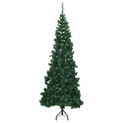 vidaXL Sapin de Noël artificiel d'angle Vert 240 cm PVC