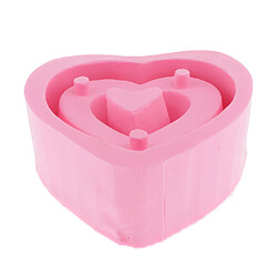 J'aime U Silicone Moule DIY Pot De Fleur Résine Époxy Moule Coeur 16x15.6x6.2cm