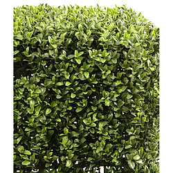 Avis Pegane Plante artificielle haute gamme Spécial extérieur, Buis carré artificiel couleur vert - Dim : 65 x 40 x 40 cm