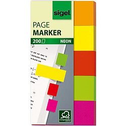 sigel Marque-page repositionnable Fluo, 50 x 20 mm ()