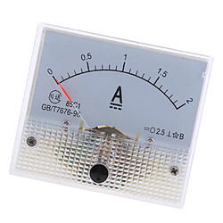 Avis dc ampèremètre analogique panneau compteur ampèremètre courant manomètre pointeur type 0-2a