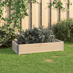 vidaXL Jardinière surélevée 50x100 cm Bois de pin solide