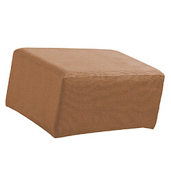 Pouf Couvre Repose-Pied Canapé Slipcovers Meuble Protector Light Coffee