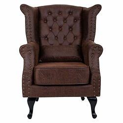 Avis Fauteuil Alexandra House Living Noir 84 x 86 x 84 cm Cuir Synthétique