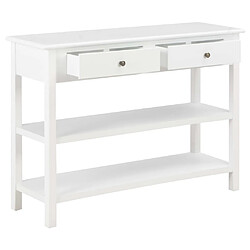 Helloshop26 Buffet bahut armoire console meuble de rangement blanc 110 cm mdf 4402280